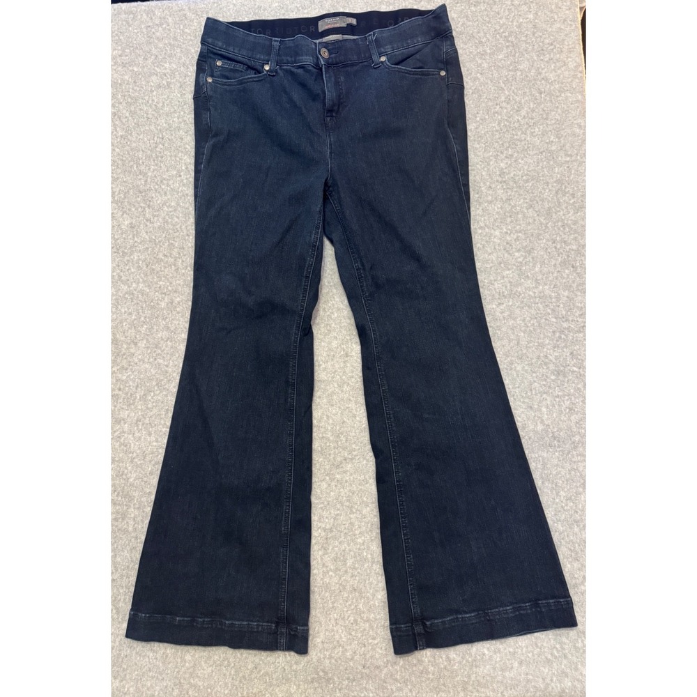 Torrid Bombshell Flare Jeans Dark Wash Premium Stretch Plus Size 18R Indigo - Picture 2 of 12